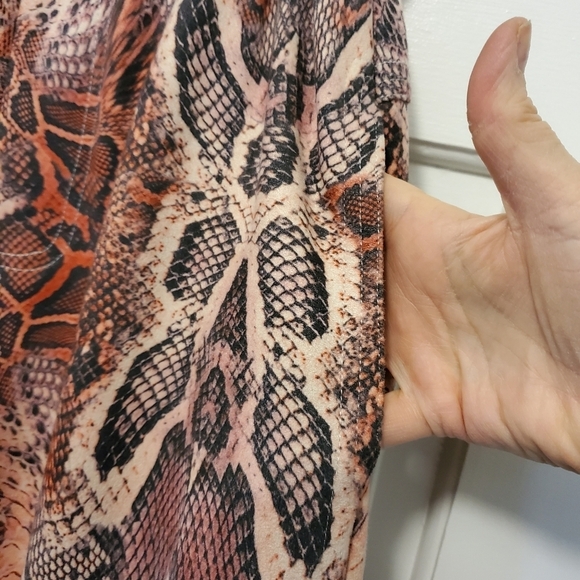 House of Sunny Vol 11 Snakeprint Trouser Pants Size 8, Pink, Paperbag Style - Picture 5 of 10